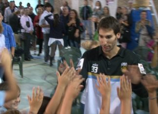 Iñaki Sanz e Alberto Corbacho cautivan ós nenos do CBV