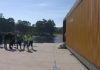 A madeira da Estación Marítima recibe o seu primeiro lavado de cara