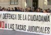 Protestas en Pontevedra tras un ano dende a aprobación da Lei de Taxas Xudiciais