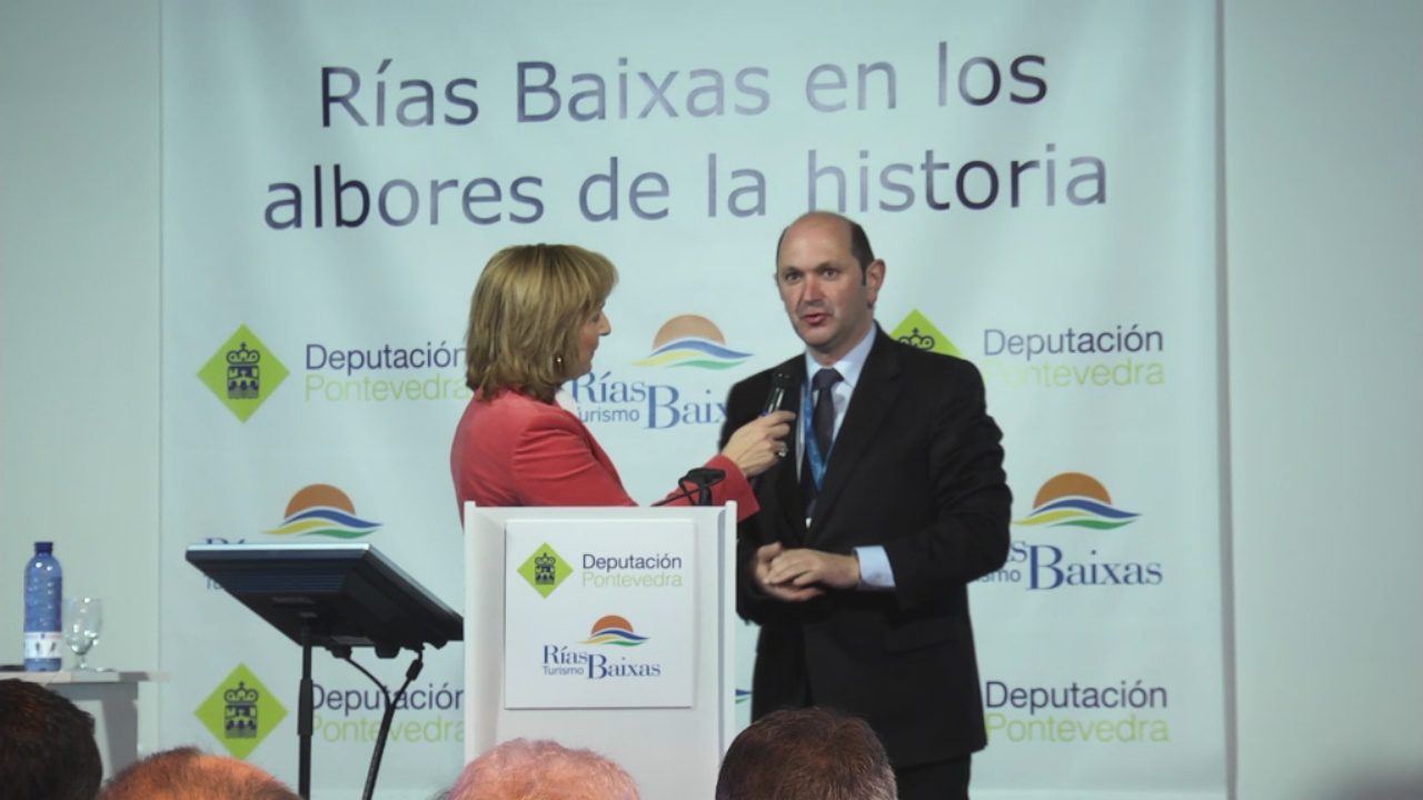 Rafael Louzán na presentación de Turismo Rías Baixas en Fitur