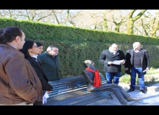 Acto simbólico de homenaxe a Valle-Inclán en Santiago