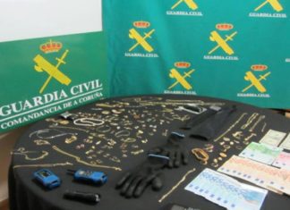 A Garda Civil detén ós presuntos autores de numerosos roubos en vivendas
