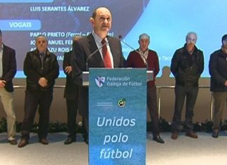 Louzán presenta o seu equipo á fronte da Federación Galega de Fútbol