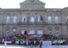 Traballadores de ENCE e deputados populares abandonaron o pleno da Deputación
