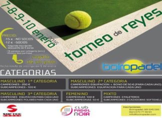 As instalacións de Boiropadel acollerán esta fin de semana o I Torneo de Reis