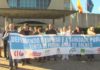 Manifestación as portas do Hospital de O Salnés