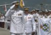 O Rei Felipe VI preside unha revista naval na ría de Pontevedra