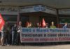 Traballadores de Elnosa protestan ante a sé de Marea Pontevedra