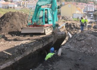 O executivo muradán deu inicio ás obras de saneamento na Rocha