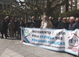Os xubilados volven saír á rúa en Vilagarcía reclamando pensións dignas