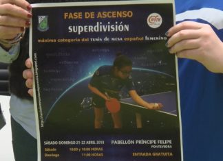 O Tenis de Mesa Monte Porreiro xogará, en Pontevedra, a fase de ascenso a Superdivisión