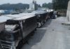 Un incendio de madrugada arrasa unha nave industrial en Caldas Un incendio de madrugada arrasa unha nave industrial en Caldas