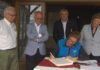 A presidenta da Royal Yachting Association visitou a Marina de Vilagarcía