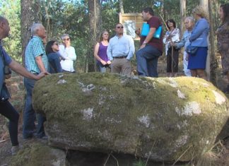 Portas presume nunhas xornadas do seu lagar rupestre, único no Salnés