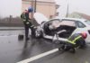 Ferida a condutora dun turismo por unha colisión na Mámoa