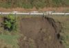 Un corremento de terra afecta á estrada de Fruime á Escabia