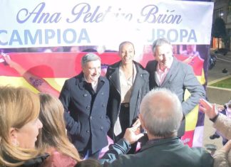 Ribeira volveu homenaxear a Ana Peleteiro tralo seu ouro nos Europeos