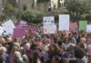 O feminismo fai historia en Pontevedra: centos de mulleres saen á rúa a prol da igualdade