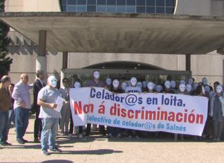 Os celadores do Hospital do Salnés reclaman melloras e un aumento de persoal Os celadores do Hospital do Salnés reclaman melloras e un aumento de persoal