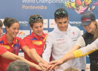 Javier Gómez Noya, Pablo Dapena e Saleta Castro representarán a Pontevedra no Mundial de tríatlon