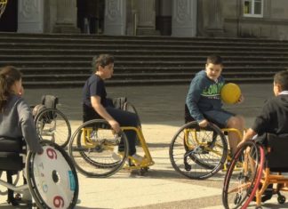 Os nenos demostran a importancia de visibilizar o deporte adaptado