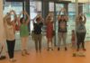 Un grupo de mulleres concéntranse no novo edificio da Xunta en contra da Fundación Red Madre