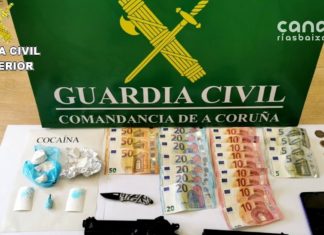 Deteñen a un rianxeiro por tráfico de drogas, usurpación de estado civil e seguridade do tráfico