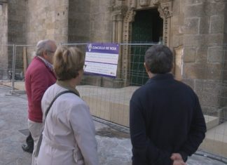 Polémica en Noia pola instalación dunha rampla na Igrexa de San Martiño
