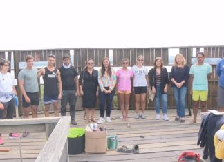 Os 17 voluntarios do Grove retiran máis de 3 toneladas de uña de gato Os 17 voluntarios do Grove retiran máis de 3 toneladas de uña de gato