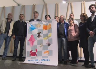Un deseño inspirado no origami protagoniza o cartel da Festa do Marisco do Grove de 2020
