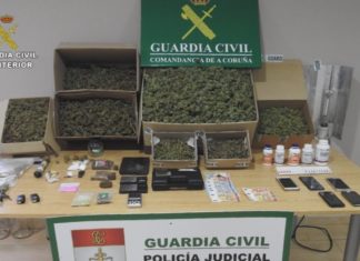 Detidos cinco membros dunha familia de Noia por tráfico de drogas