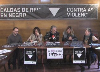 Caldas implica aos seus centros educativos e comerciantes na campaña contra a violencia machista