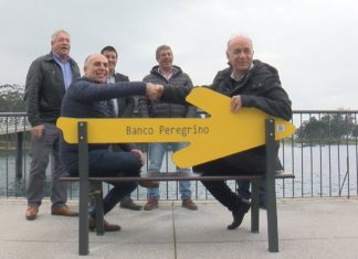 Vilanova instala o primeiro banco do peregrino de Galicia Vilanova instala o primeiro banco do peregrino de Galicia