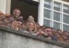 Así aplaude a cidade de Pontevedra ao persoal sanitario