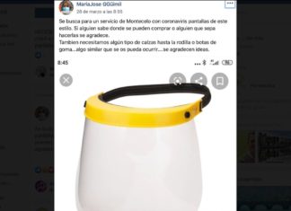 Consegue pantallas protectoras para o Hospital Montecelo a través de Facebook