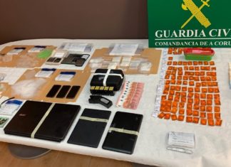 Desartellado un punto de venda e distribución de droga na Pobra