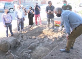 Rematan as escavacións en Cálago co achado dunha tumba e máis ósos humano