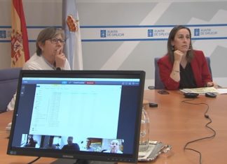 A Xunta constata a boa marcha das obras de mellora do saneamento en Rianxo