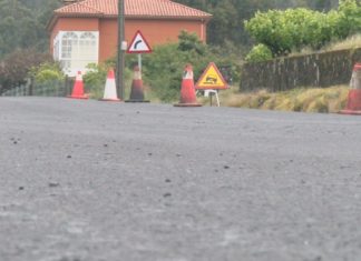 A Deputación investiu máis de medio millón de euros na mellora da estrada entre Bexo e Rianxo