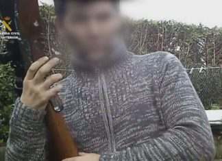 Detido por tenza ilícita de armas tras colgar un vídeo en internet