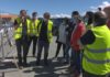 Rosa Quintana visita ás obras da fachada marítima de Porto do Son