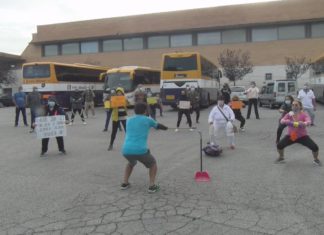 A ANPA do IES de Vilalonga mantén as protestas para reclamar a cesión do pavillón