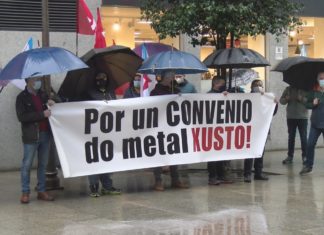 O sector do metal mobilízase para esixir á patronal melloras no seu convenio O sector do metal mobilízase para esixir á patronal melloras no seu convenio