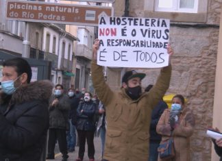 Os hostaleiros do Barbanza saen á rúa para reclamar un plan de rescate