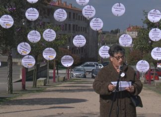 Rosa, a voz do 8M en Ribadumia