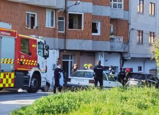 Tres persoas feridas nunha explosión de gas en Vilagarcía