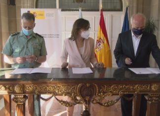 A Garda Civil volve en xullo a Vilanova corenta anos despois