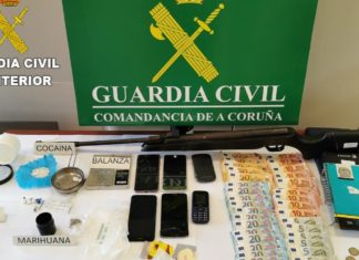 Desmatelado un punto de venda de droga na Pobra