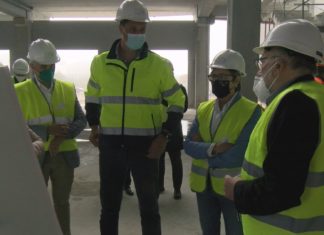 A conselleira do Mar visita a fábrica en construción de Frigonor ColdStore na Pobra