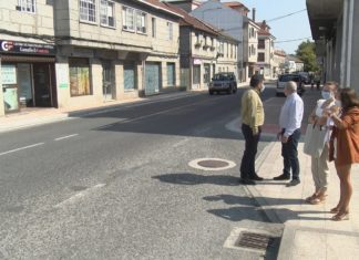 Moraña reforma as beiravías da rúa número 1 para mellorar o tránsito dos peóns Moraña reforma as beiravías da rúa número 1 para mellorar o tránsito dos peóns